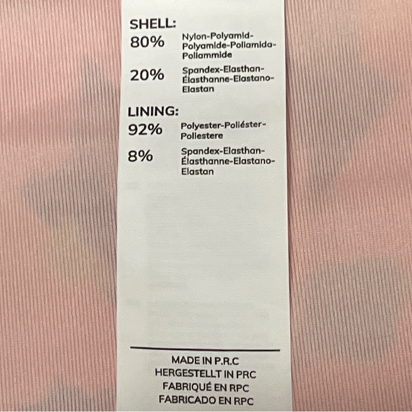 Floral Pink Smocked Bandeau Mid Rise Two Piece Bikini Set Adjustable Halter Top - Picture 15 of 15